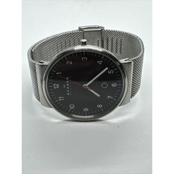 Skagen Ancher SKW6051 Men's Stainless Steel Mesh Analog Dial Quartz Watch AEA145 - Picture 5 of 11